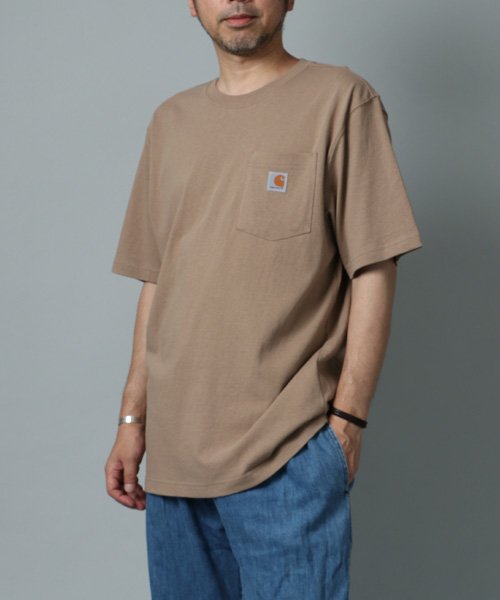 marukawa shonan(marukawa shonan)/【Carhartt/カーハート】ピスネーム半袖ポケットTシャツ/USサイズ アメカジ ワーク ミリタリー ストリート オーバーサイズ カジュアル ユニセックス/img17