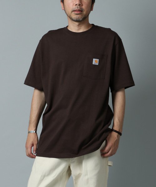 marukawa shonan(marukawa shonan)/【Carhartt/カーハート】ピスネーム半袖ポケットTシャツ/USサイズ アメカジ ワーク ミリタリー ストリート オーバーサイズ カジュアル ユニセックス/img20