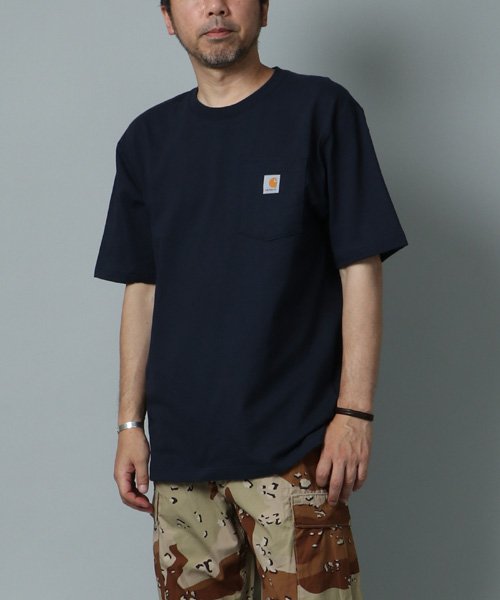 marukawa shonan(marukawa shonan)/【Carhartt/カーハート】ピスネーム半袖ポケットTシャツ/USサイズ アメカジ ワーク ミリタリー ストリート オーバーサイズ カジュアル ユニセックス/img26