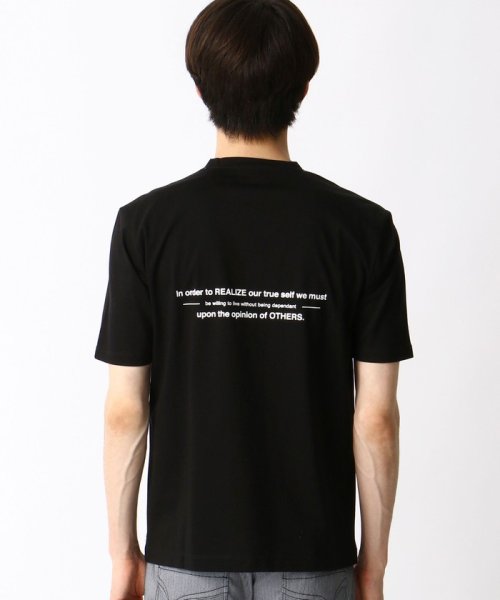 NICOLE CLUB FOR MEN(ニコルクラブフォーメン)/ダブルシルケットロゴプリントTシャツ/img08