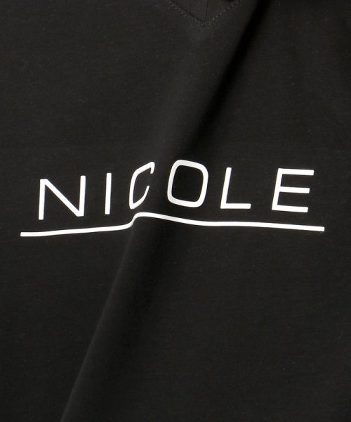 NICOLE CLUB FOR MEN(ニコルクラブフォーメン)/ダブルシルケットロゴプリントTシャツ/img15