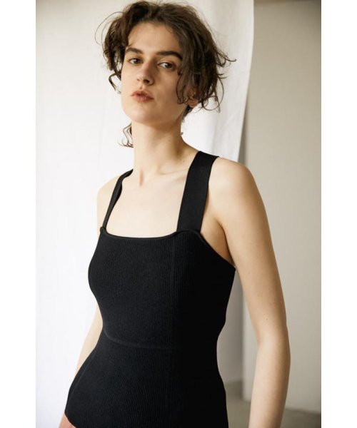 BLACK BY MOUSSY(ブラックバイマウジー)/back cross knit camisole/img04