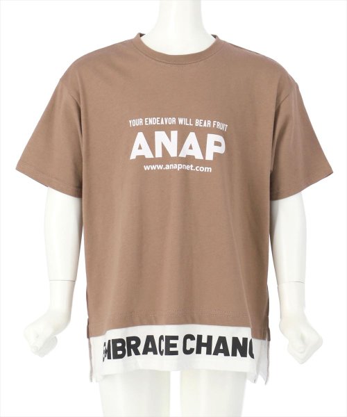 ANAP KIDS(アナップキッズ)/レイヤード風ビッグTシャツ/img24