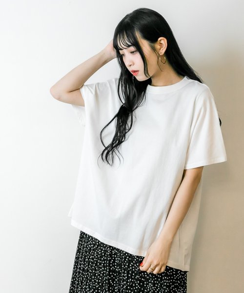 atONE(アットワン)/スワローテイルカットソー バックスリットTシャツ Tシャツ カットソー レディース トップス/img13