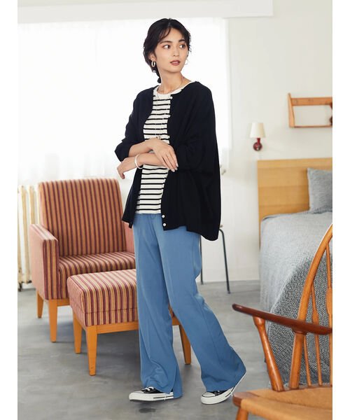 CRAFT STANDARD BOUTIQUE(クラフトスタンダードブティック)/【CanCam 2月号掲載】SLIT PANTS/裾スリットセンタープレスパンツ《美脚パンツ》/img08