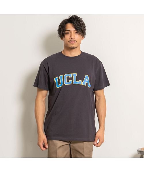 SB Select(エスビーセレクト)/UCLA ロゴプリントクルーネック半袖ビッグTシャツ ユーシーエルエー Tシャツ メンズ カレッジロゴ ルーズシルエット カルフォルニア ロサンゼルス トップス/img03