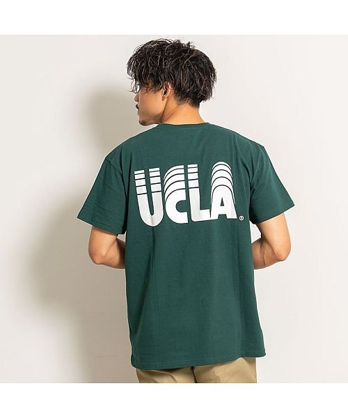 SB Select(エスビーセレクト)/UCLA ワンポイント刺繍入りクルーネック半袖ビッグTシャツ ユーシーエルエー メンズ トップス インナー カットソー クルーネック カレッジロゴ バックプリン/img07