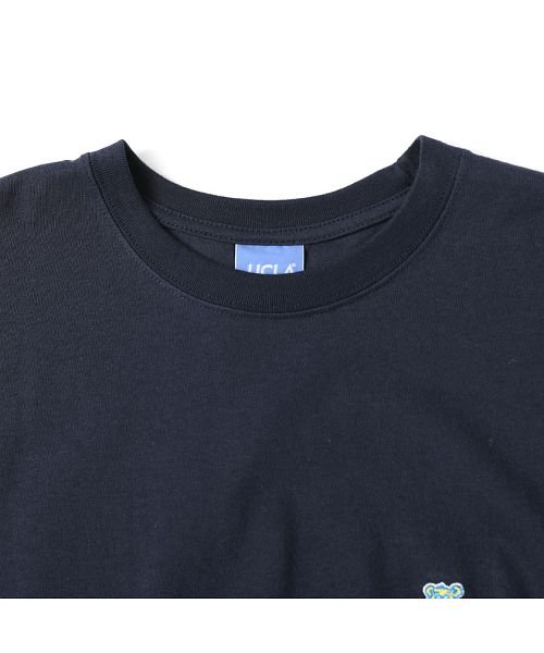 SB Select(エスビーセレクト)/UCLA ワンポイント刺繍入りクルーネック半袖ビッグTシャツ ユーシーエルエー メンズ トップス インナー カットソー クルーネック カレッジロゴ バックプリン/img08