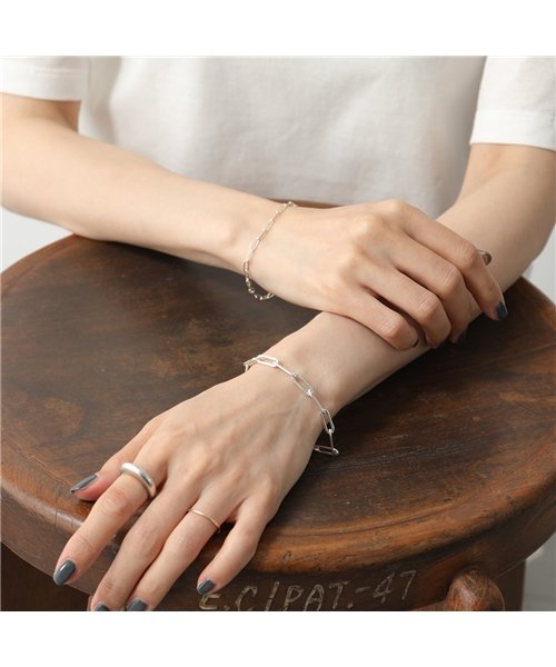 MARAMCS(マラムクス)/【MARAMCS(マラムクス)】RECTANGLE LINK CHAIN BRACELET チェーン ブレスレット アクセサリー STERLING－SILVER/img03
