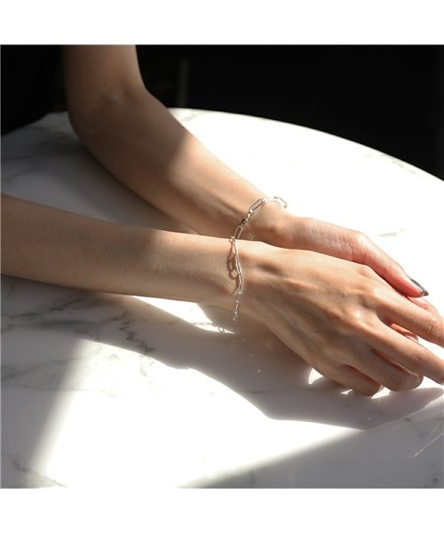MARAMCS(マラムクス)/【MARAMCS(マラムクス)】MICRO RECTANGLE CHAIN BRACELET JBR3005B チェーン ブレスレット STERLING－SIL/img02
