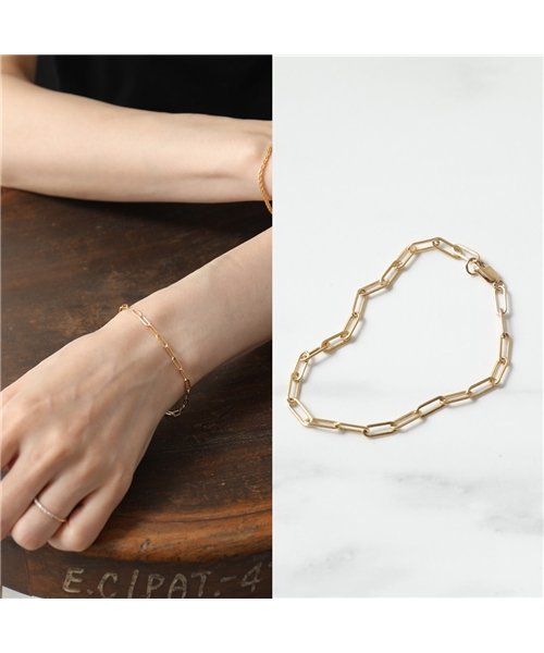 MARAMCS(マラムクス)/【MARAMCS(マラムクス)】MICRO RECTANGLE CHAIN BRACELET JBR3005A チェーン ブレスレット 14K－GOLD－FIL/img01