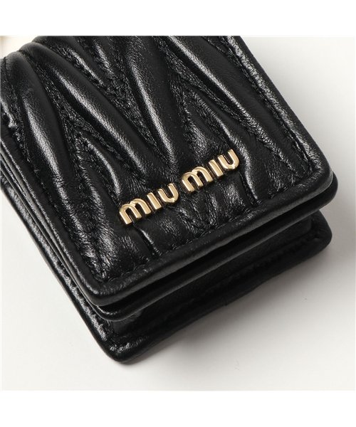 MIUMIU(ミュウミュウ)/【MIUMIU(ミュウミュウ)】5TT106 N88 MATELASSE マテラッセ キルティングレザー Air Podsケース イヤホンケース F0002/N/img06