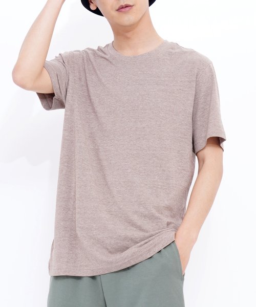 GIORDANO(ジョルダーノ)/GIORDANO/コットンクルーネック半袖Tシャツ/img21