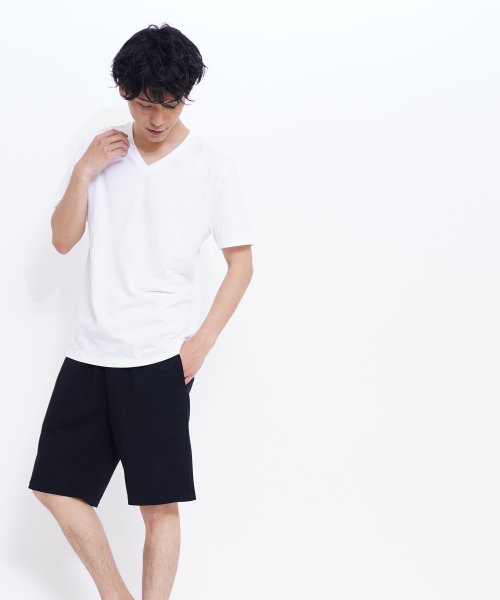 GIORDANO(ジョルダーノ)/GIORDANO/コットンVネック半袖Tシャツ/img20