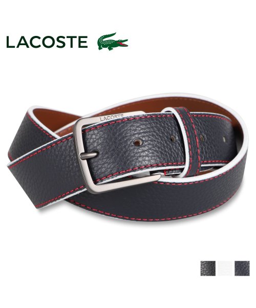 LACOSTE(ラコステ)/ラコステ LACOSTE ベルト メンズ BELT ブラック ホワイト ネイビー 黒 白 LB88880/img01