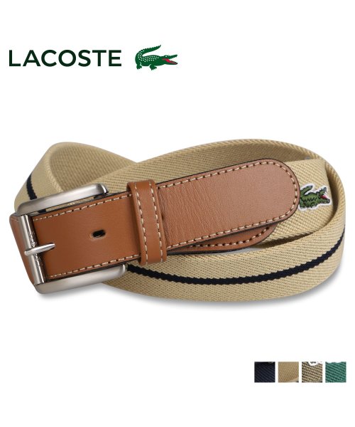 LACOSTE(ラコステ)/ラコステ LACOSTE ベルト メンズ BELT ネイビー ベージュ カーキ グリーン LB96465/img01