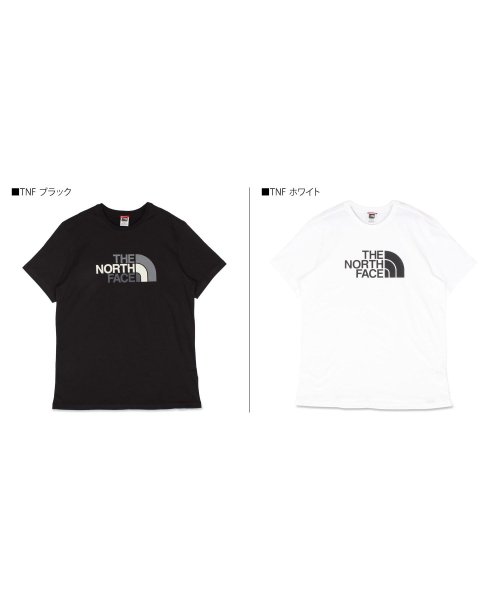 THE NORTH FACE(ザノースフェイス)/ノースフェイス THE NORTH FACE Tシャツ 半袖 メンズ レディース イージー EASY TEE ブラック ホワイト 黒 白 NF0A2TX3/img01