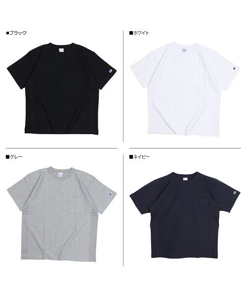 CHAMPION(チャンピオン)/チャンピオン Champion Tシャツ 半袖 リバースウィーブ メンズ レディース REVERSE WEAVE POCKET T－SHIRT ブラック ホワイ/img04