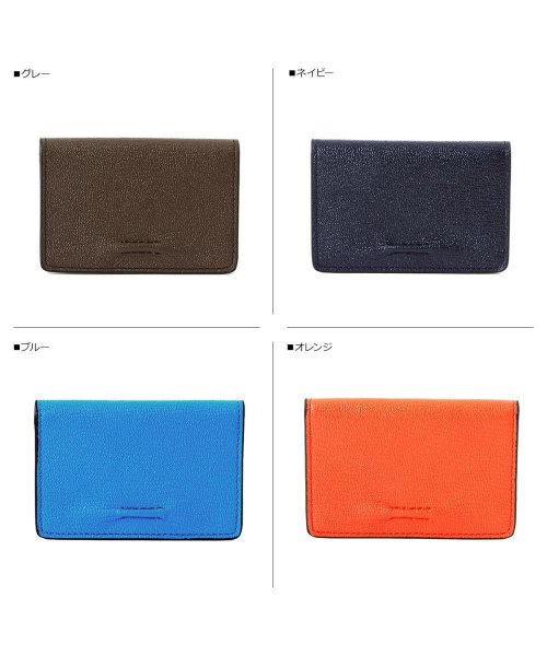 (CACT'A)(カクタ)/カクタ CACTA パスケース カードケース 二つ折り ID 定期入れ メンズ レディース 本革 CHIP BUSINESS CARD CASE グレー ネイビ/img01