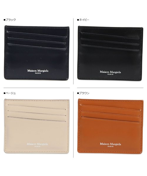 MAISON MARGIELA(メゾンマルジェラ)/メゾンマルジェラ MAISON MARGIELA カードケース 名刺入れ 定期入れ メンズ レディース レザー CARD CASE ブラック ダーク ネイビー /img06