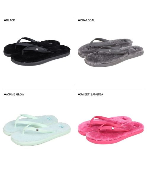 Ugg アグ サンダル ビーチサンダル フラッフィー 2 レディース ファー Womens Fluffie 2 Flip Flop ブラック グレー ライト グ アグ Ugg Magaseek