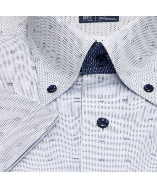 TOKYO SHIRTS(TOKYO SHIRTS)/形態安定 レイヤードクール ボタンダウン 半袖ビジネスワイシャツ/img03