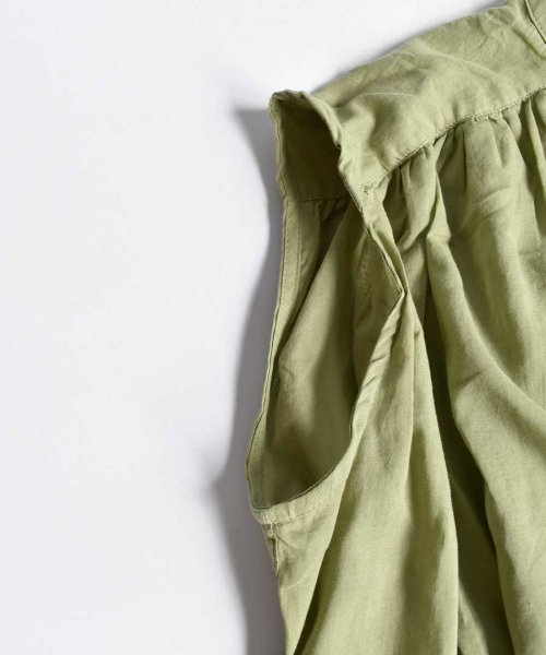 ARGO TOKYO(アルゴトウキョウ)/Cotton shirt sleeveless volume one－piece 2901402　コットンシャツスリーブレスボリュームワンピース　シャツワンピー/img33