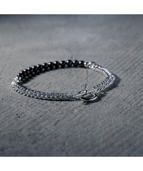 MAISON mou(メゾンムー)/【YArKA/ヤーカ】pearl & kihei chain bracelet/[plb]/パール&シルバーチェーンブレスレット silver925/img02