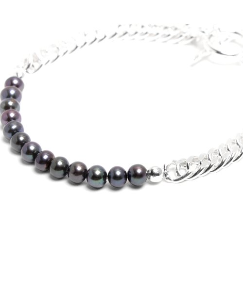 MAISON mou(メゾンムー)/【YArKA/ヤーカ】pearl & kihei chain bracelet/[plb]/パール&シルバーチェーンブレスレット silver925/img04