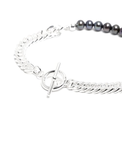 MAISON mou(メゾンムー)/【YArKA/ヤーカ】pearl & kihei chain bracelet/[plb]/パール&シルバーチェーンブレスレット silver925/img05