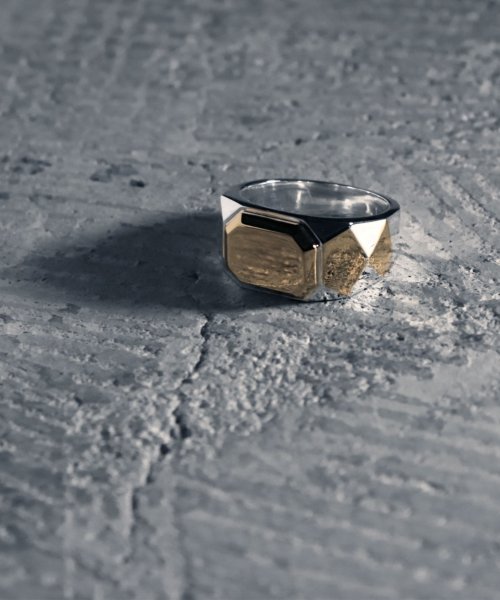 MAISON mou(メゾンムー)/【YArKA/ヤーカ】deformed octagon pedestal design ring[dod]/変形八角形台座リング silver925/img11