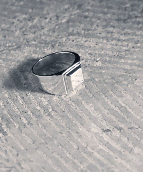 MAISON mou(メゾンムー)/【YArKA/ヤーカ】 square pedestal design ring[dod2]/四角形台座リング silver925/img01