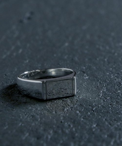 MAISON mou(メゾンムー)/【YArKA/ヤーカ】rectangle design ring[drr]/長方形デザインリング silver925/img02