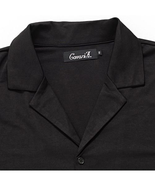 CavariA(キャバリア)/CavariA ストレッチポンチ半袖オープンカラーシャツ×ショーツ セットアップ 上下セット メンズ 半袖シャツ ハーフパンツ オープンカラーシャツ 開襟シャツ/img12