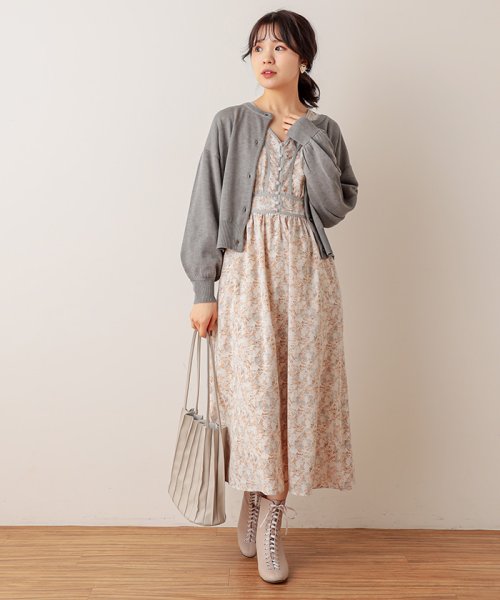 セール 花柄パイピングワンピース ナイスクラップ アウトレット Nice Claup Outlet Magaseek