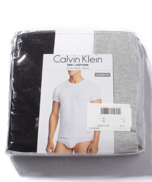 marukawa shonan(marukawa shonan)/【Calvin Klein/カルバンクライン】クルー無地Tシャツ 3枚セット パックTシャツ/CK－U4001 メンズ インナー カジュアル デイリー パックT/img18