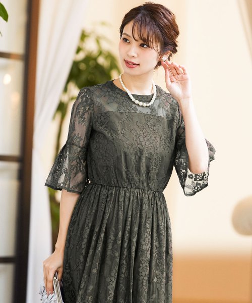 セール 10 Off 結婚式 ワンピース パーティードレス ドレス レース 袖あり 刺繍 披露宴 二次会 お呼ばれ ドレス 謝恩会 卒業パーティー 大学生 卒業式 ロングドレス ロン ニアナ Niana Magaseek