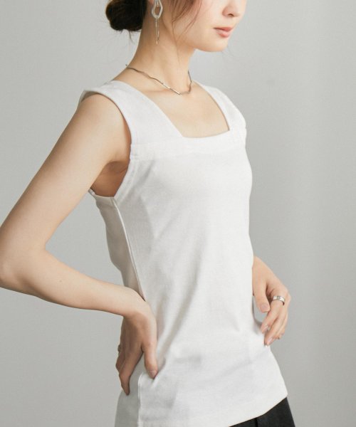 ブラ紐隠しインナータンクトップ レディース インナー 重ね着 キャミソール レディース トップス ブラ紐を隠して お洒落を楽しむ インナー ブラック ホワイト ファッションレター Fashion Letter Magaseek