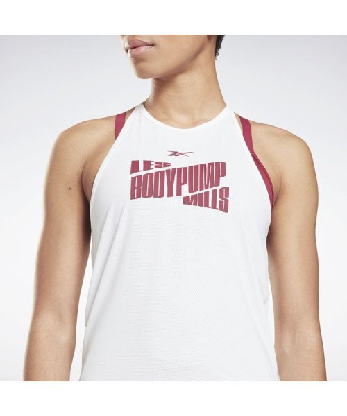 Reebok(リーボック)/レズミルズ ボディパンプ アクティブチル グラフィック タンク トップ / Les Mills BodyPump Activchill Graphic Tank/img02