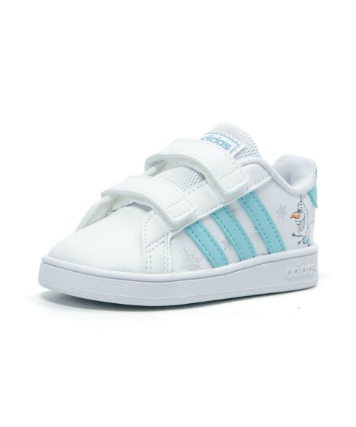 キッズ スニーカー アディダス Adidas グランドコートi ディズニー Disney アナと雪の女王 マジックテープ ベルクロ Ze Adgrandci アディダス Adidas Magaseek