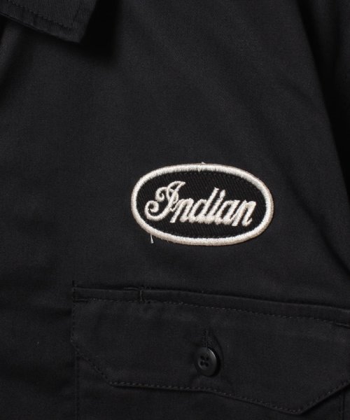 marukawa shonan(marukawa shonan)/【Indian Motocycle/インディアン モトサイクル】Patch Work Shirt "Twill" ツイルワークシャツ/IS－698　アメカジ　/img15