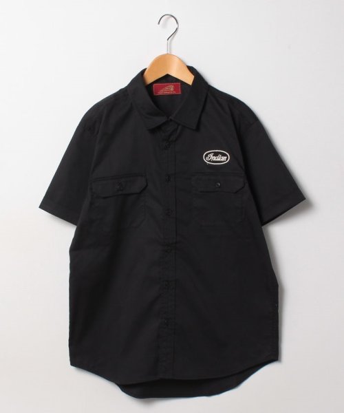 marukawa shonan(marukawa shonan)/【Indian Motocycle/インディアン モトサイクル】Patch Work Shirt "Twill" ツイルワークシャツ/IS－698　アメカジ　/img16