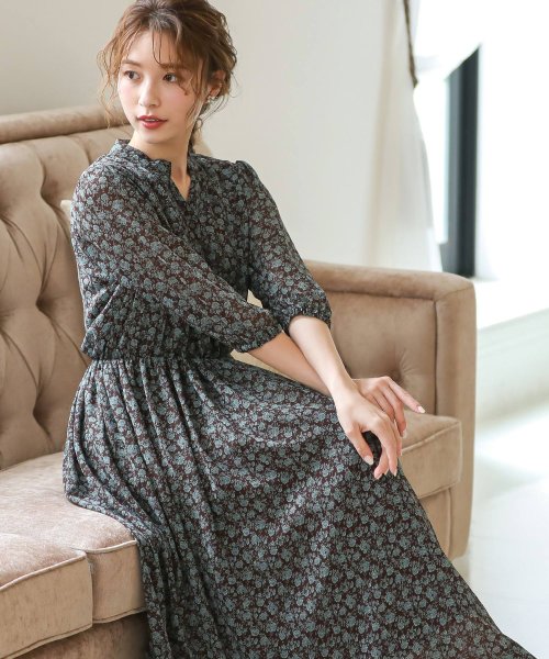 セール 結婚式 お呼ばれ ワンピース パーティードレス 花柄 カジュアル シンプル フラワー 7分袖 ブラウス シフォン 袖あり 体型カバー ミモレ丈 袖あり オケージ ニアナ Niana Magaseek セール 結婚式 お呼ばれ ワンピース パーティードレス 花柄 カジュアル シンプル フラワー 7分袖 ブラウス シフォン 袖あり 体型カバー ミモレ丈 袖あり オケージ ニアナ Niana Magaseek