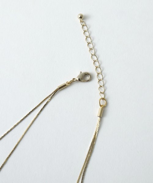 パーティー アクセサリー ネックレス パール ビジュー2連 ロングネックレス ゴールド イミテーションパール おしゃれ 大きめ ドレス ワンピース 結婚式 ニアナ Niana Magaseek