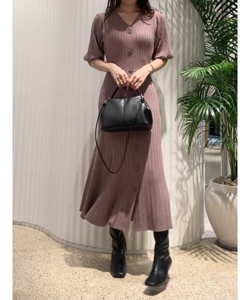 フロントボタンニットワンピース スナイデル Snidel Magaseek
