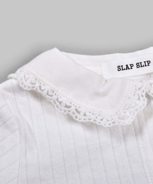 SLAP SLIP BABY(スラップスリップベビー)/襟 レース レーシー天竺 長袖ロンパース (60~80cm)/img10