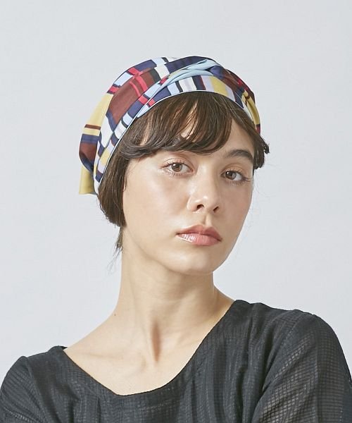 OVERRIDE(OVERRIDE)/OVERRIDE Stripe Headscarf/img08