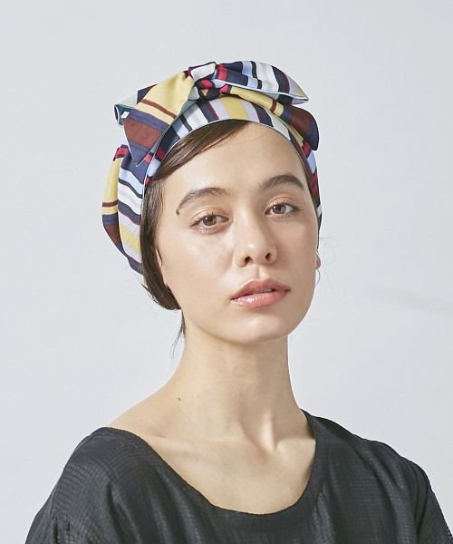 OVERRIDE(OVERRIDE)/OVERRIDE Stripe Headscarf/img09