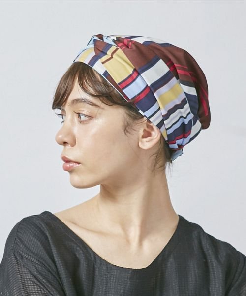 OVERRIDE(OVERRIDE)/OVERRIDE Stripe Headscarf/img10