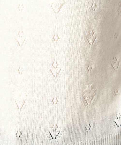 NICE CLAUP OUTLET(ナイスクラップ　アウトレット)/【natural couture】お花刺繍コンパクトニット/img05
